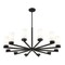 Z-Lite Danica 12 Light Chandelier, 39in. W x 17.5in. H, Matte Black 3044-12MB - alternate 2